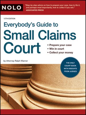 cover image of Everybody's Guide to Small Claims Court